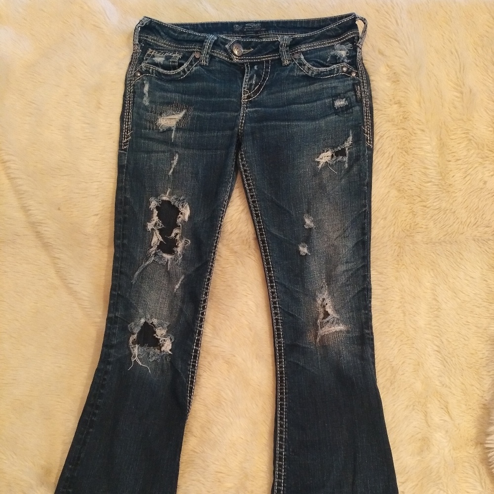 Silver jeans